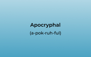 Apocryphal