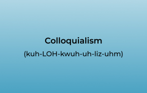 Colloquialism