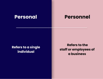 Personal vs Personnel